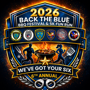 2026 Back the Blue 5k logo